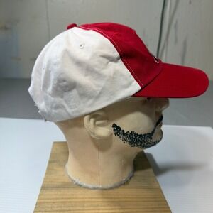 Red White Baseball Cap St Louis Cardinals Embroidered Bird Logo Adjustable Strap